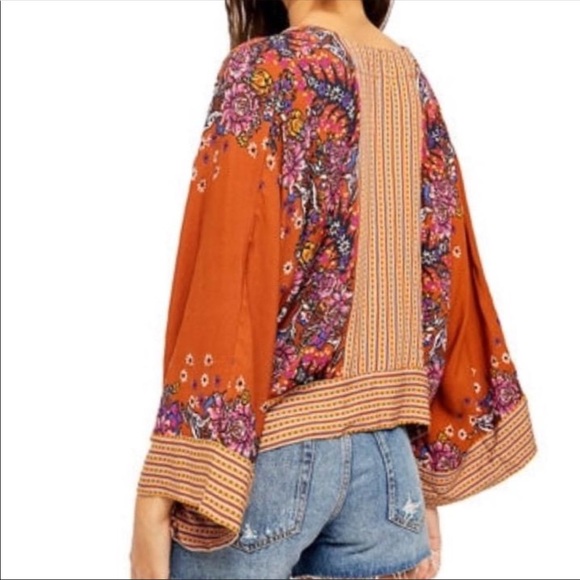 NWT Free People Mix n Match Rust Top Small - Picture 7 of 9